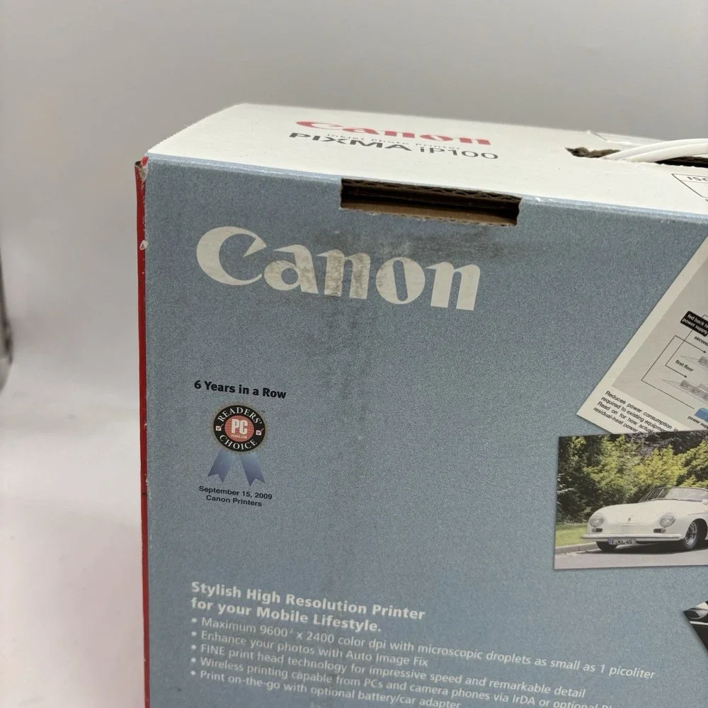 Canon PIXMA iP100 Mobiler USB Drucker in Box Used Tested and Working